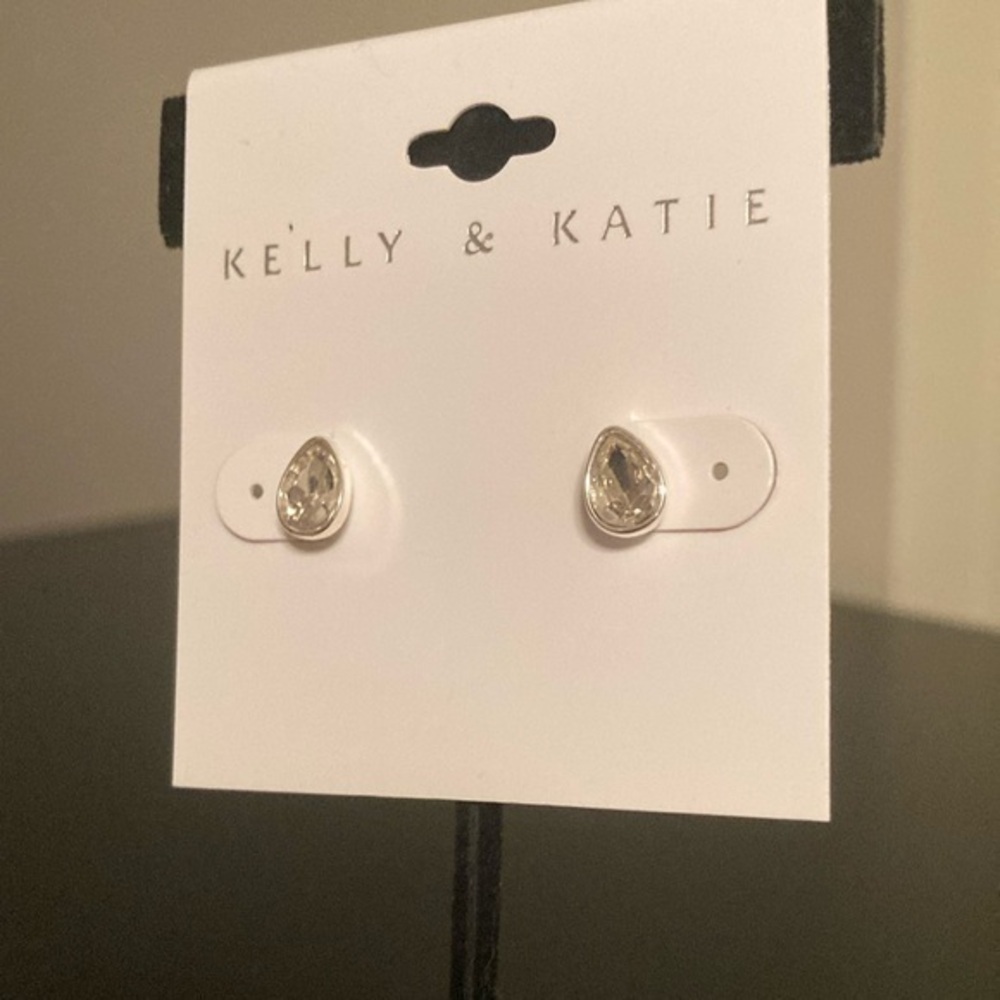 Kelly & Katie Silver Teardrop Earrings